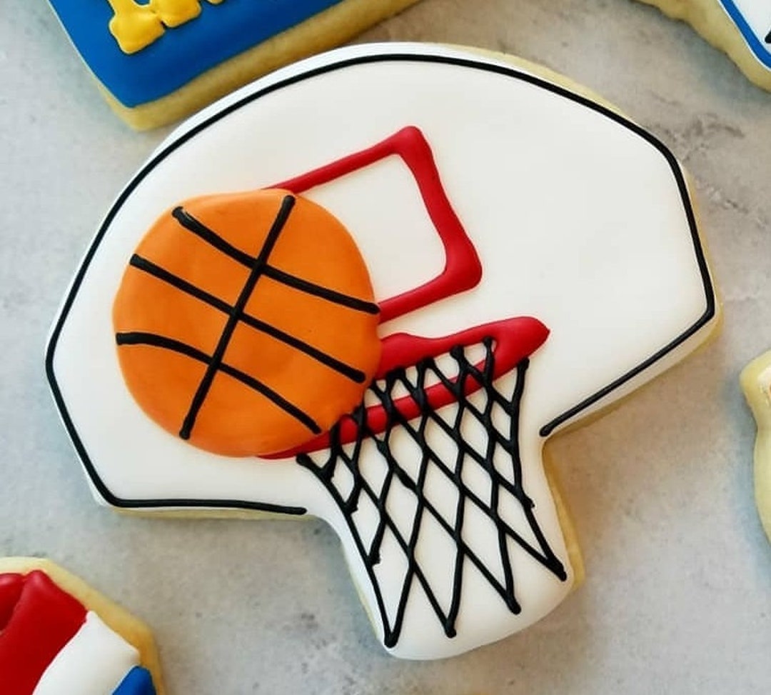 Ccookie Hoops Basketball Hoop Cookie Cutter STL Files: Sports Baking, Backboard, Net ...