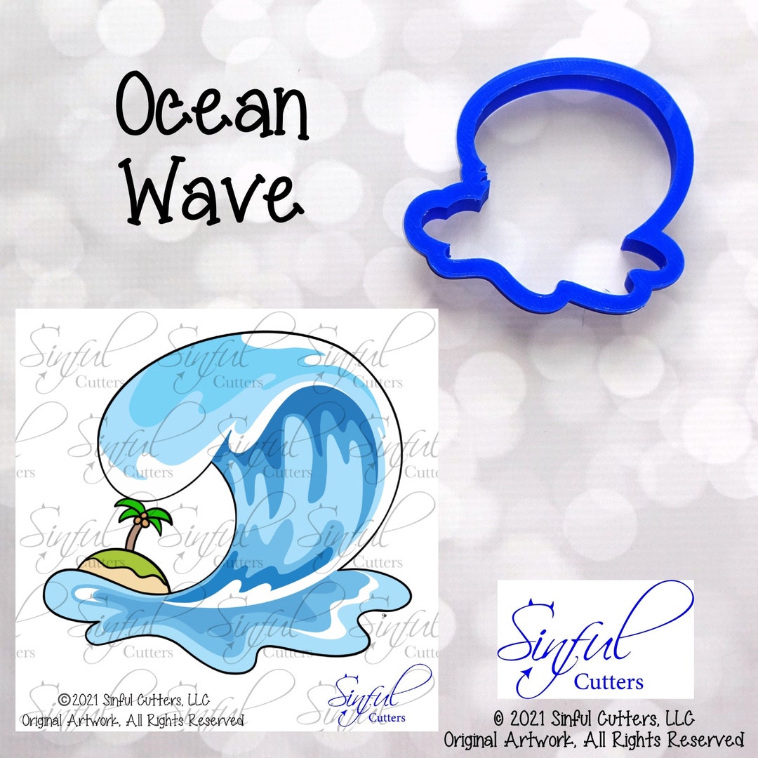Ocean Wave Summer Cookie Cutter / Fondant Cutter / Clay - Etsy