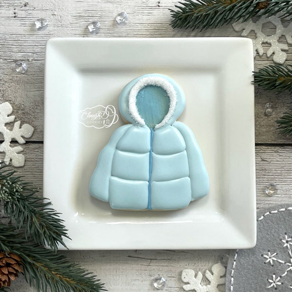 Puffy Coat - Cookie / Fondant / Clay Cutter by Clough'D 9 Cookies