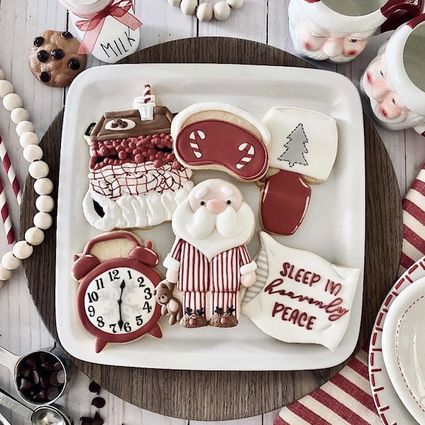 STL files ONLY - Sleepy Santa Online Class by Be Still Bakery