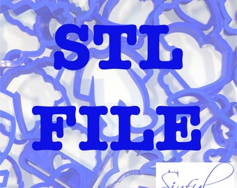 STL file(s) - Print From Home Cookie Cutters - Emailed to you within 12-24 hours