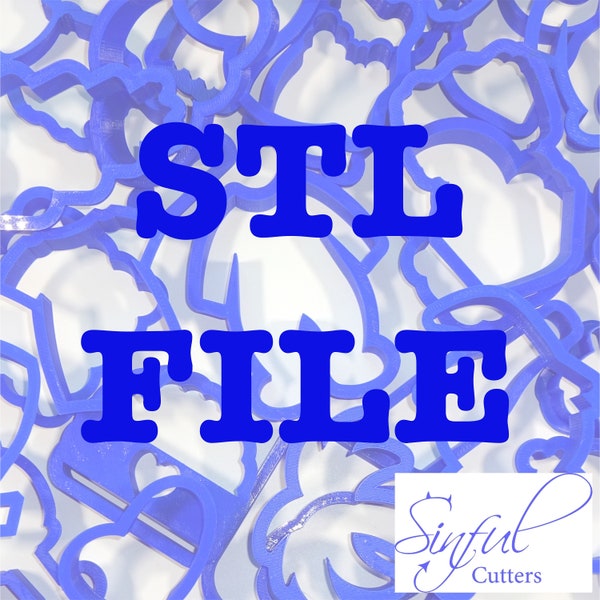 STL file(s) - Print From Home Cookie Cutters - Emailed to you within 12-24 hours