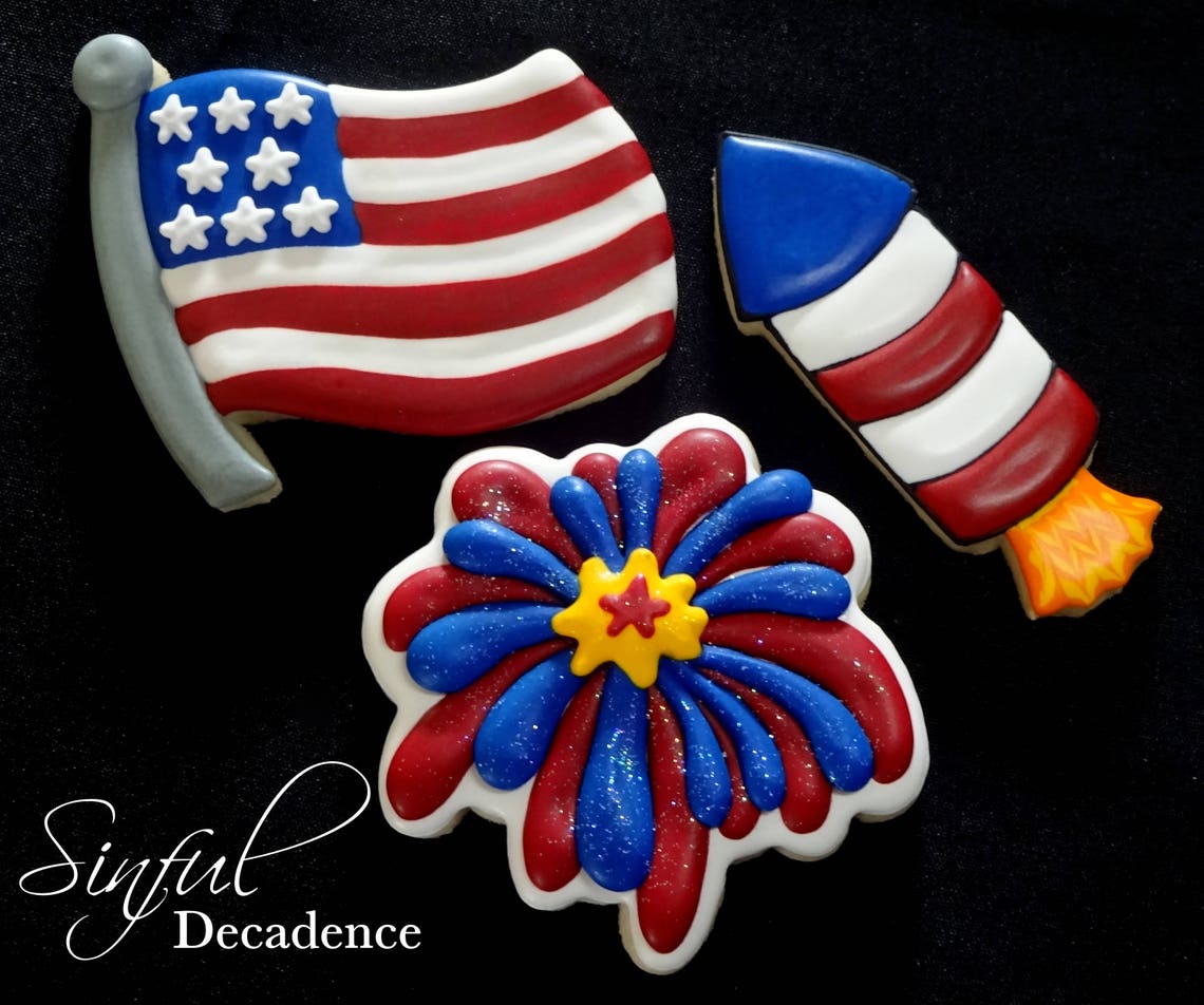 American Flag Cookie / Fondant Cutter Etsy