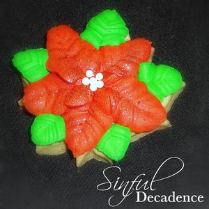 Poinsettia Flower Cookie Cutter STLs & PNG Clipart: 5-Sizes, Chritmas Baking, Holidays (3D-Printing Download)