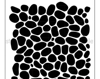 Cobblestone Wall Stencil - Etsy