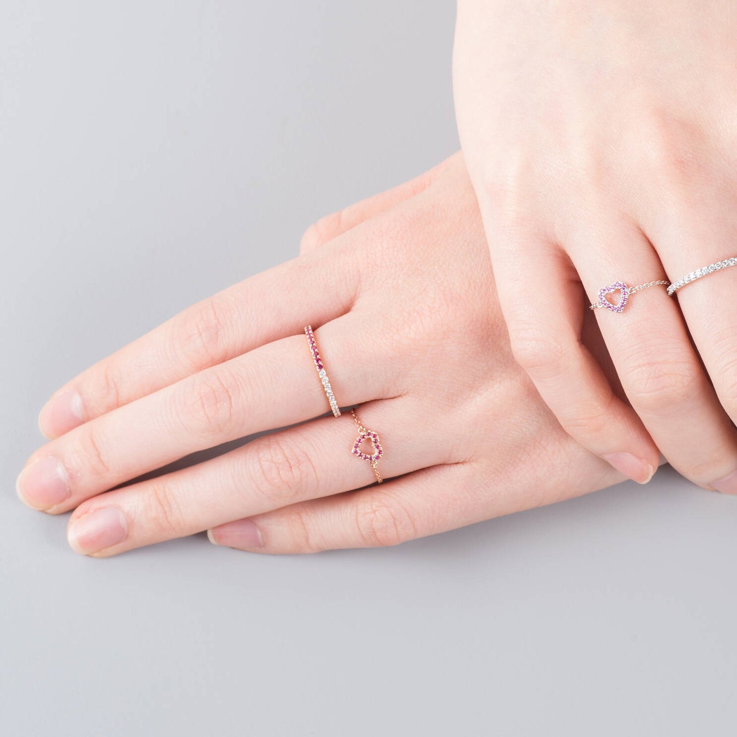 Ruby & Diamond Eternity Band Ring