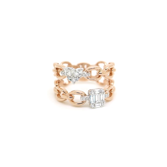 18K Gold Chainlight Duo Diamond Ring