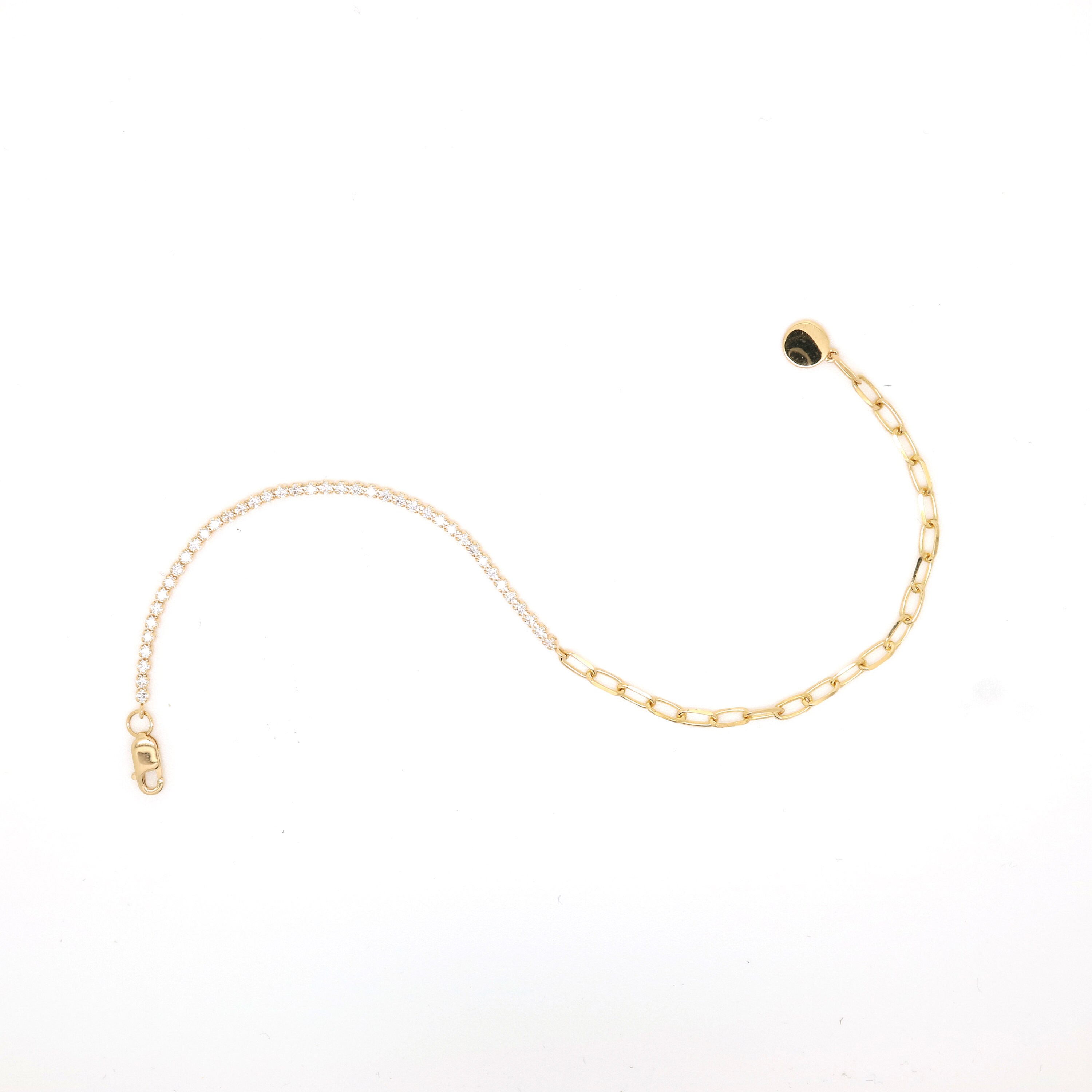 45ctw Diamond Paper Clip Bracelet - Underwoods Jewelers