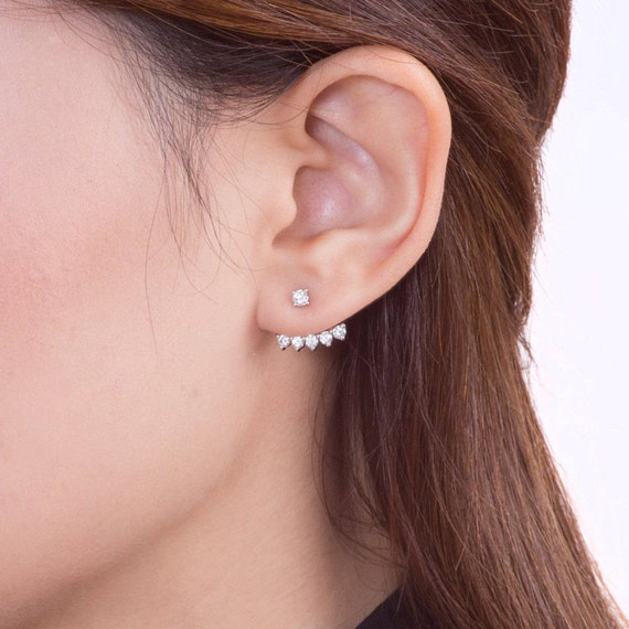 Floating Stars Diamond Ear Jacket