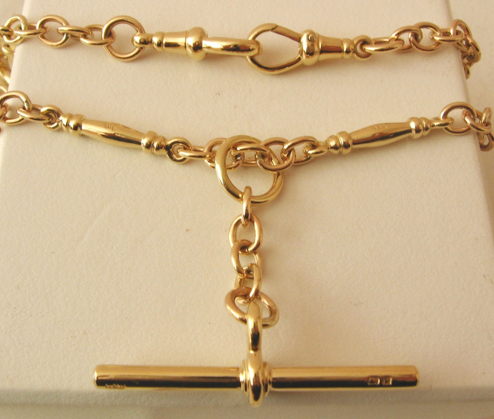 Gold albert chain best sale necklace