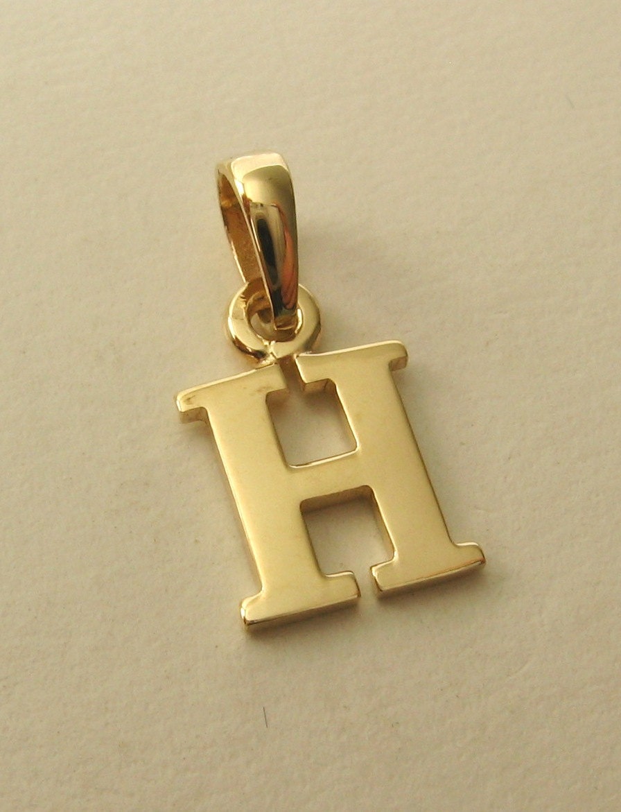 H pendant gold clearance