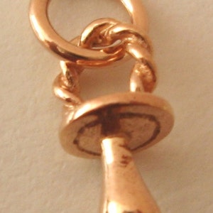 Genuine SOLID 9K 9ct ROSE GOLD 3D Baby Dummy Pacifier New Born Gift charm/pendant