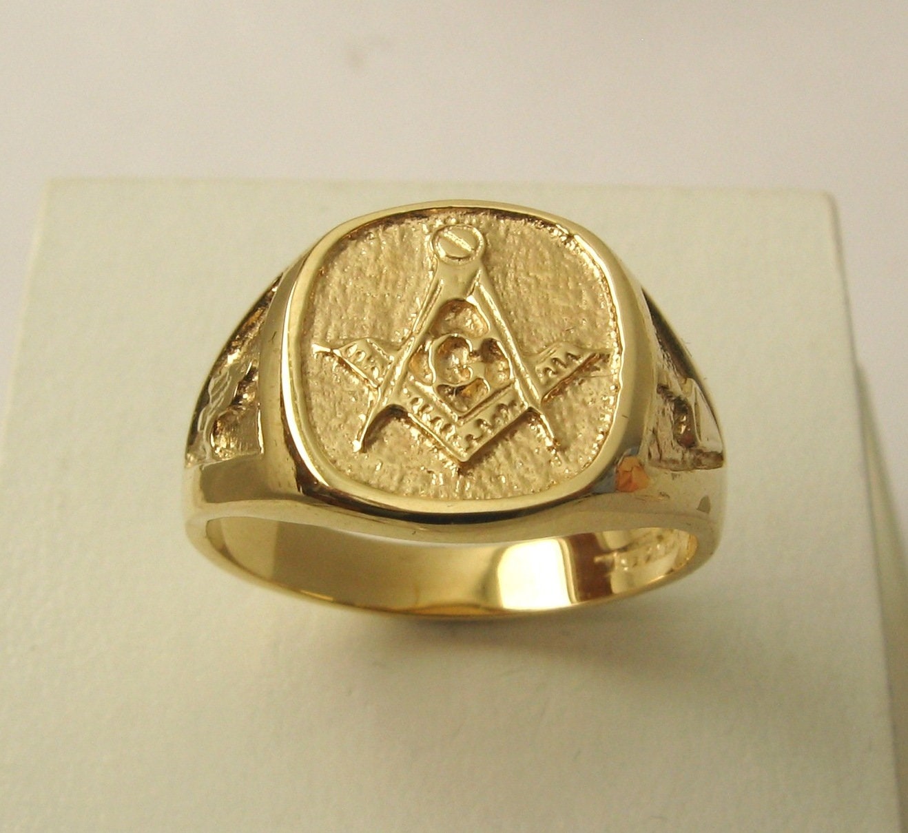 Freemason ring gold sale