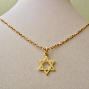 Genuine SOLID 9K 9ct YELLOW GOLD 3D Star of David charm pendant