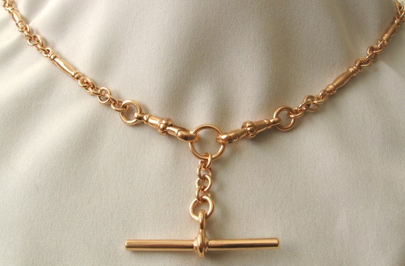 Solid gold t bar hotsell necklace