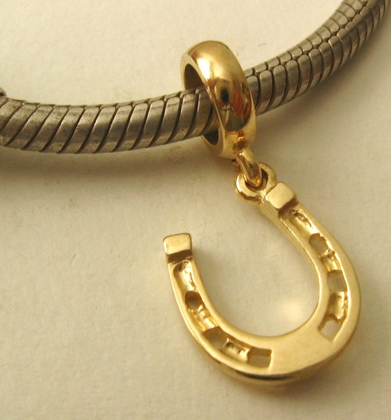 GENUINE SOLID 9K 9ct YELLOW GOLD CHARM HEART BEAD with 3D LOVE HEART DROP