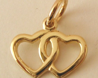 Charm (pendentif) Cœur En Or Jaune 9 Carats - Neuf Avec étiquettes - Pour Bracelet Ou Collier