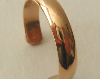 Genuine SOLID 9ct ROSE GOLD Dome toe Ring