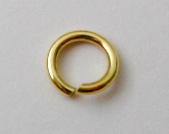 Genuine Solid 9K 9ct Yellow Gold 3mm 4mm 5mm 6 mm DIAMETER Open Jump Rings Jump Links