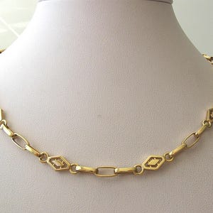 Echte MASSIEF 9K 9 kt geelgouden uniseks designerketting met papegaaiensluiting 41 cm
