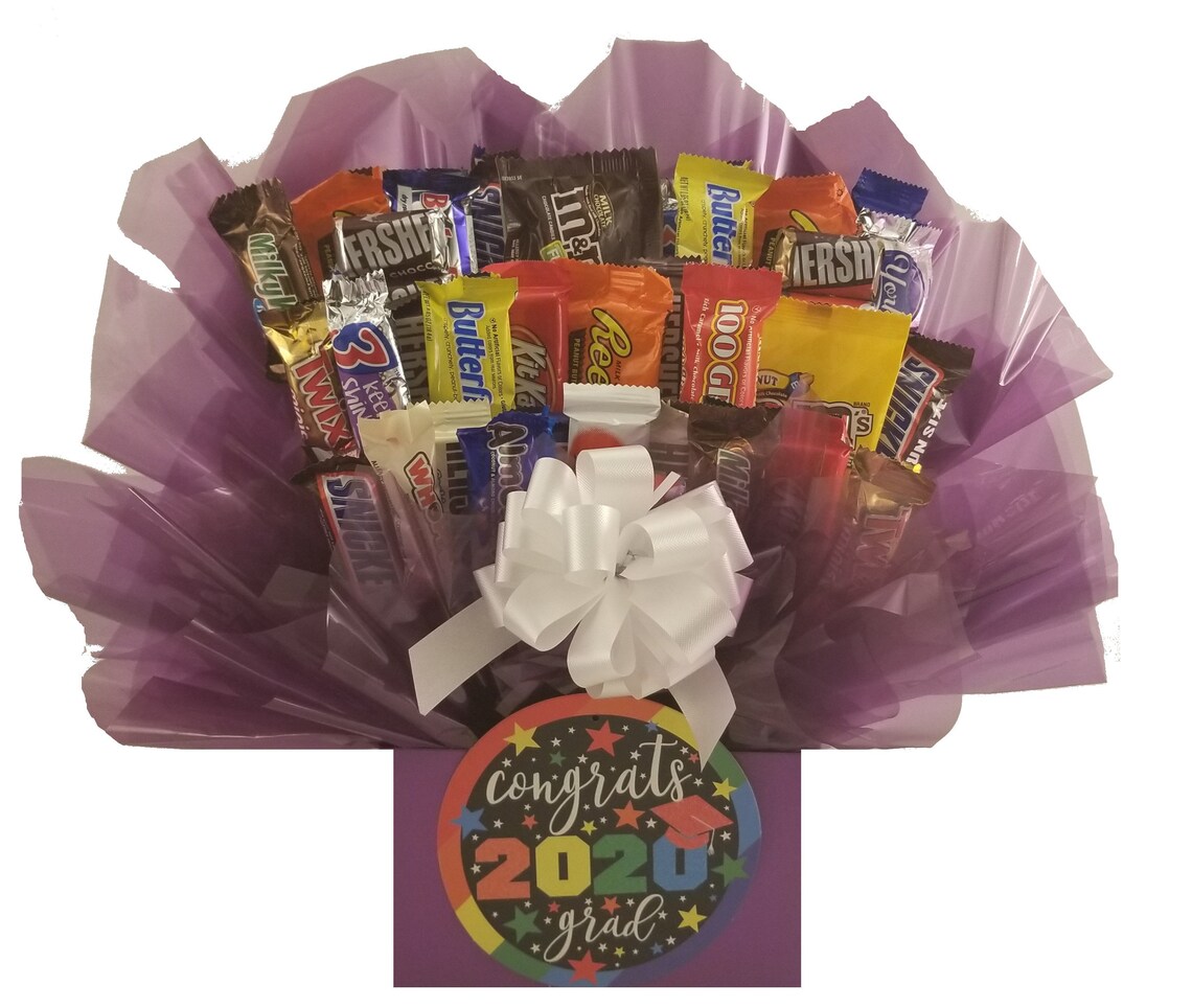 Chocolate Candy Bouquet graduation 2020 Gift Box see Colors Etsy