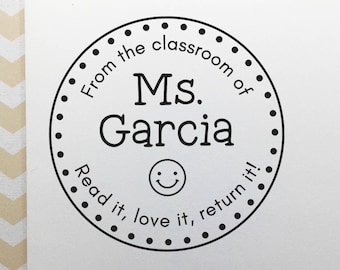 From The Classroom Of Teacher Book Stamp: Self Inking or Wooden