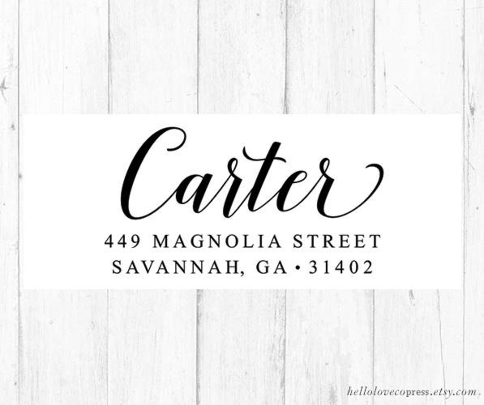 Custom Return Address Stamp Self Inking Stamp Wooden Rubber Etsy