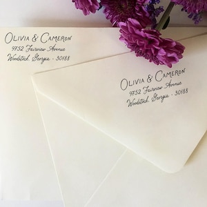 Return Address Stamp: Wooden Rubber or Self Inking Stamp, Wedding Housewarming Gift