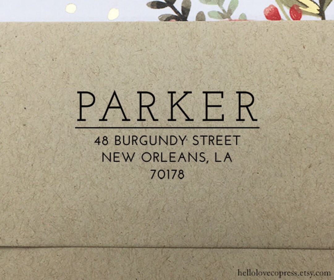 Last Name Address Stamp