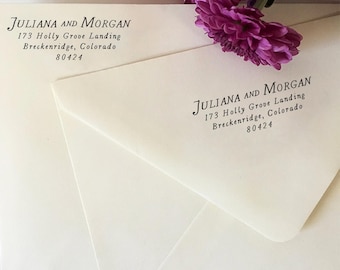Personalized Return Address Stamp, Self-Inking or Wooden, Wedding, Housewarming Gift