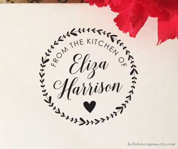 From the Kitchen of Stamp Custom Kitchen Stamp Self Inking Etsy