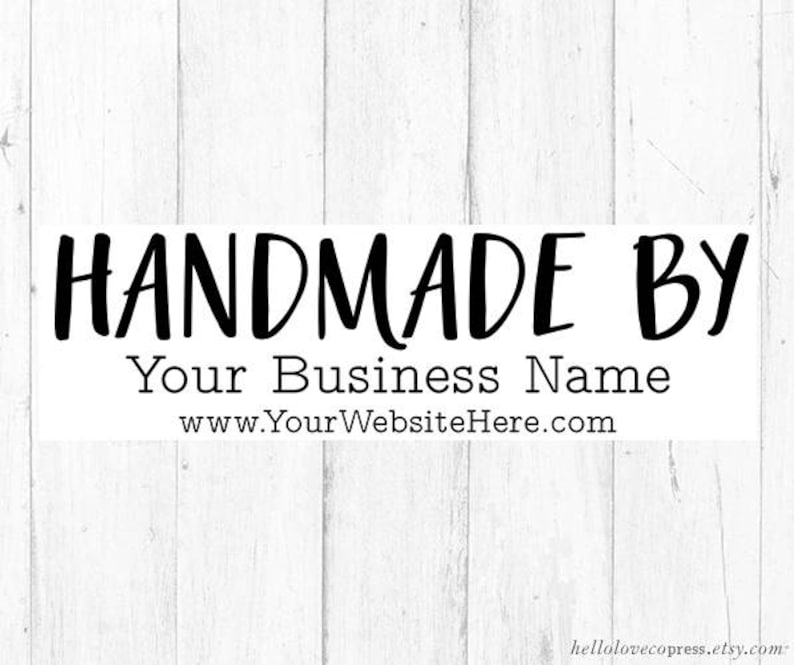 Personalized Name Stamp Crafter Stamp Custom Handmade By Wood Stamp Handmade By Stamp Etsy Stamp with Website Business Name Stamp
