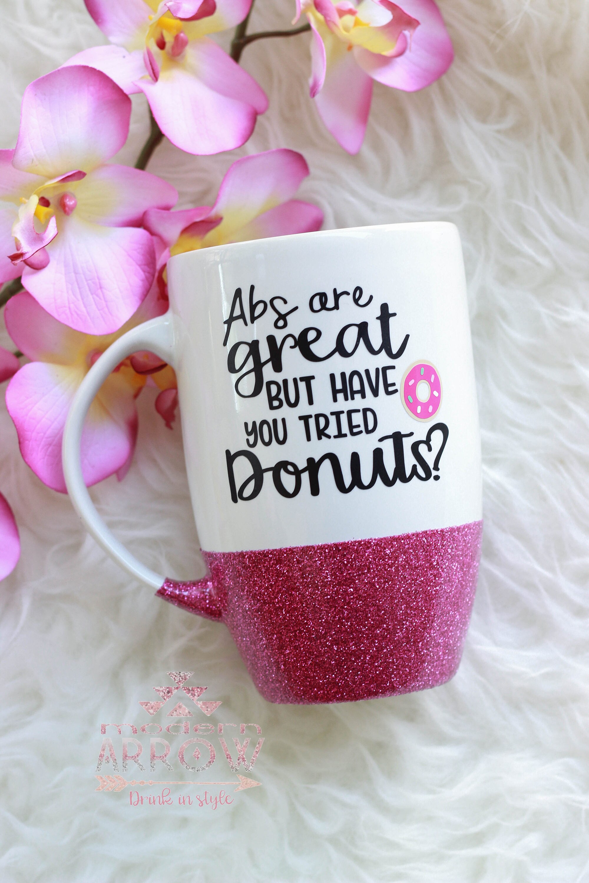 Abs are Great but Have You Tried Donuts Glitter Mug / Donut Etsy