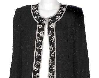 silk evening jacket