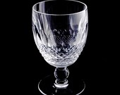 Authentic Waterford Colleen Short Stem Pattern Water Goblet 5 1 4 Inches Tall Hand Cut Crystal Retired Pattern