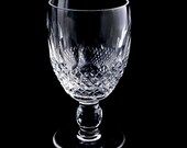 Authentic Vintage Waterford Colleen Short Stem Pattern Claret Wine Glass Hand Cut Hand Blown Crystal 4 3 4 Inches Tall