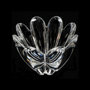 Vintage Orrefors Mayflower Crystal Bowl: Swedish Art Glass, 5 Inch
