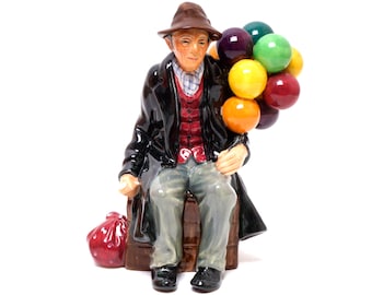 Royal Doulton Balloon Man Figurine H.N. 1954, English Bone China