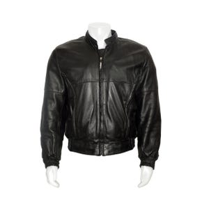 Vintage Firstgear Mens Medium 40R Black Leather Motorcycle Jacket Thermoliner Designed by Hein Gericke