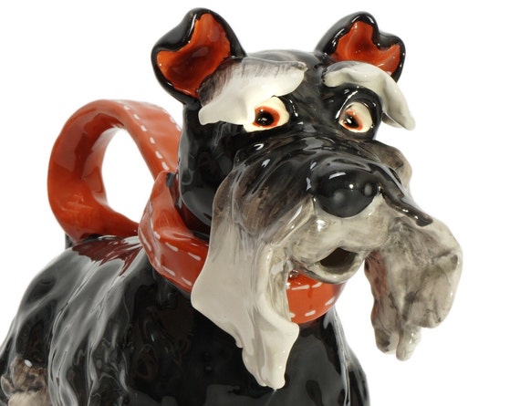 Blue Sky Clayworks Ceramic Terrier Dog Pitcher - Heather Goldminc