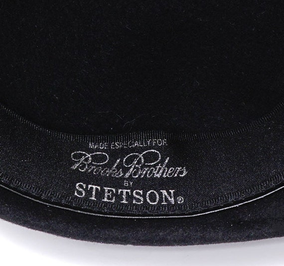 Stetson for Brooks Brothers Black Rabbit Fur Felt… - image 6