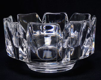 Vintage Orrefors Crystal Bowl Swedish 4197 -121 Signed - Etsy