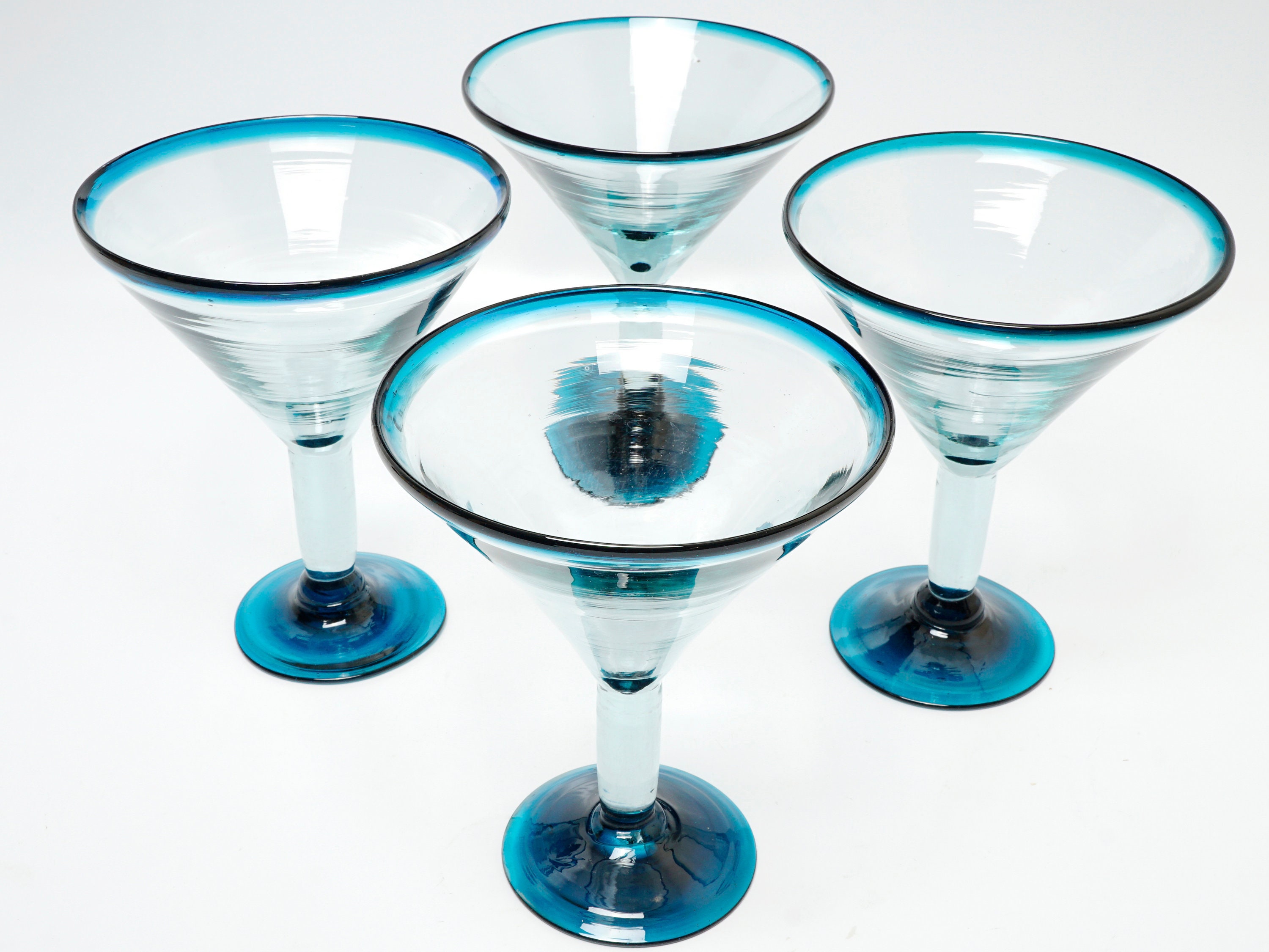 Vintage Elegant Martini Glasses Classic Flared Stemware Martini