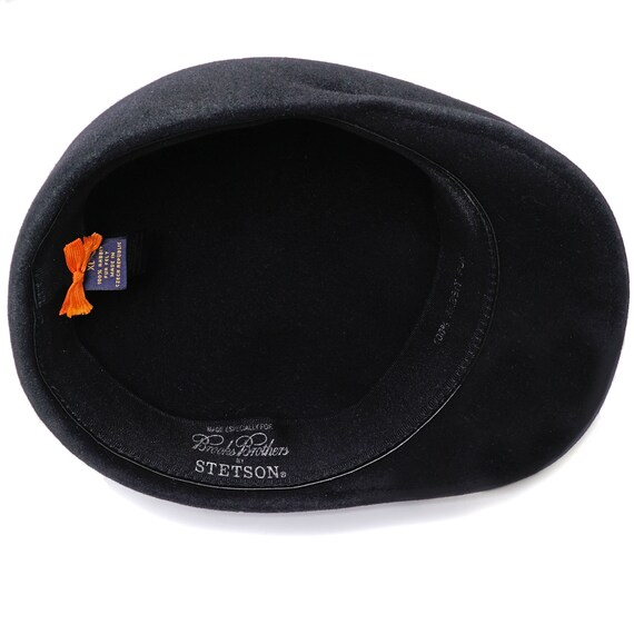 Stetson for Brooks Brothers Black Rabbit Fur Felt… - image 5