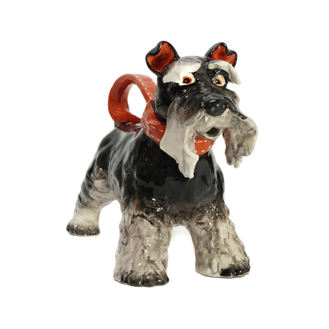 Blue Sky Clayworks Ceramic Terrier Dog Pitcher - Heather Goldminc