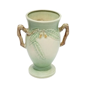 Vintage Acorn Pottery Vase: Hand-Painted Arts & Crafts Mission Style