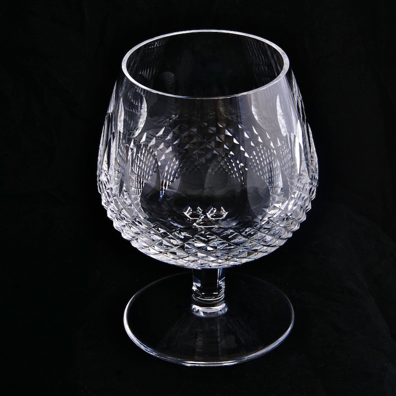 Authentic Waterford Colleen Pattern Brandy Snifter, Hand Cut Crystal 5 1/4 Inches Tall, Elegant
