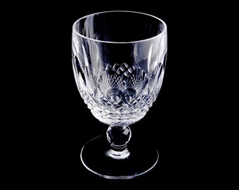 Vintage Waterford Colleen Crystal Wine Goblet, Hand-Cut Irish Glass