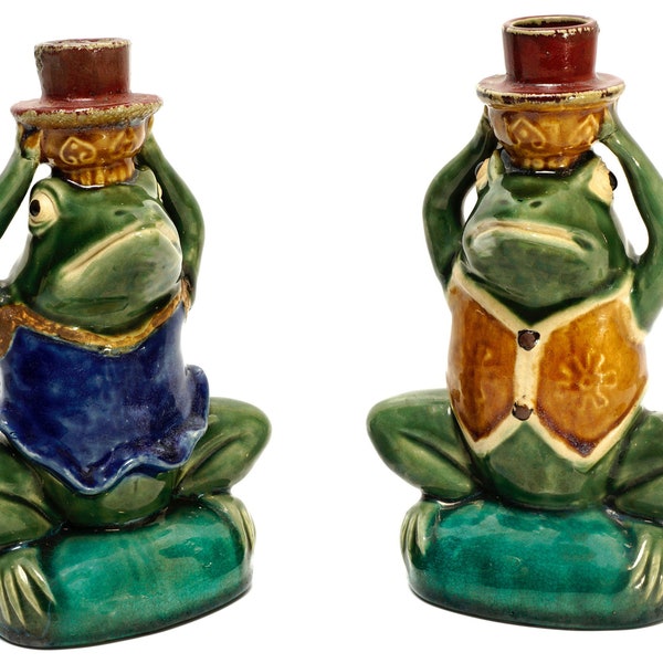 Frog Candlestick Etsy