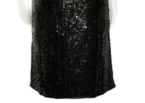 Vintage Retro 1960s Style Black Sequin Little Bla… - image 10